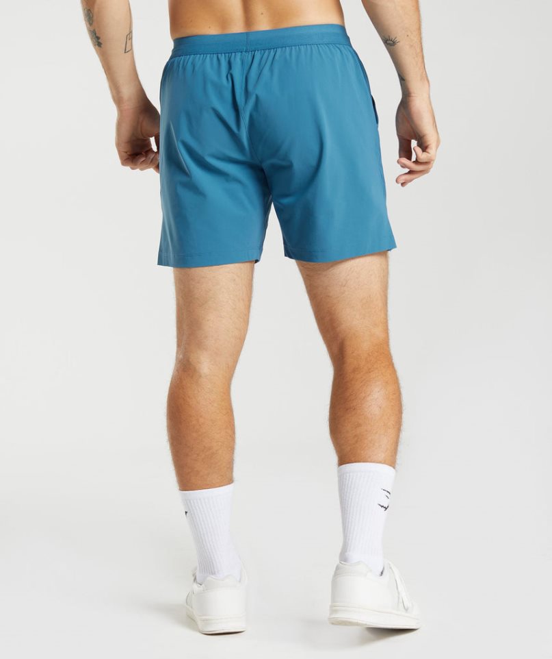 Men's Gymshark Studio Shorts Blue | NZ 6DHESL